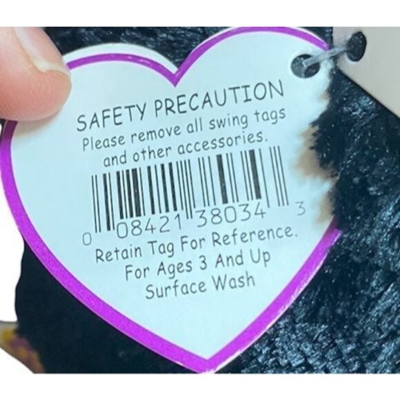 TY Beanie Ballz "Spooky" Halloween Skeleton Plush Toy 5" Collectible 2012 - Picture 7 of 8